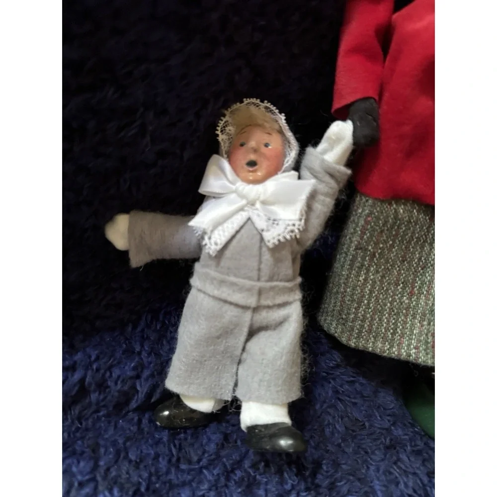 Vintage 1994 Byers Choice Carolers Mother & Child Figurine Set Chalfont‎ PA USA